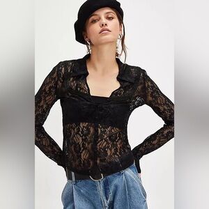 Free People Alchemy Lace Top